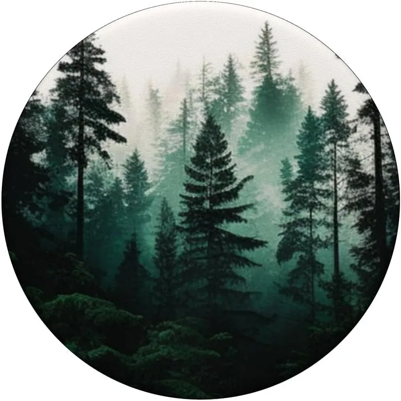 Forest Pine Tree Woods Green Nature Outdoor Explore PopSockets Adhesive PopGrip
