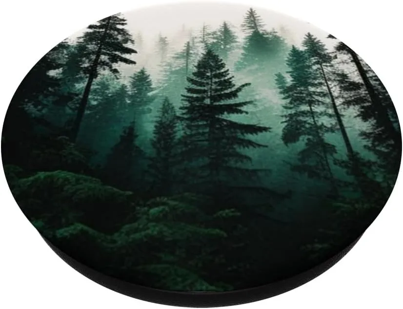 Forest Pine Tree Woods Green Nature Outdoor Explore PopSockets Adhesive PopGrip
