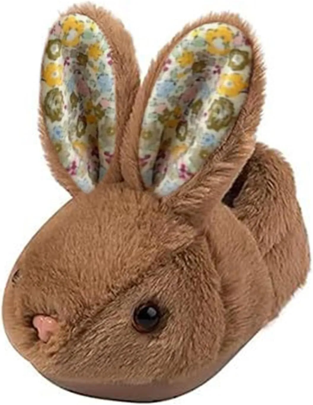F𝘂r Fuzzy Bunny Ear Slippers for Girls Kids Baby Toddler Infant Cotton Soft Ankle Flat Shoes Winter Non Slip Slipper
