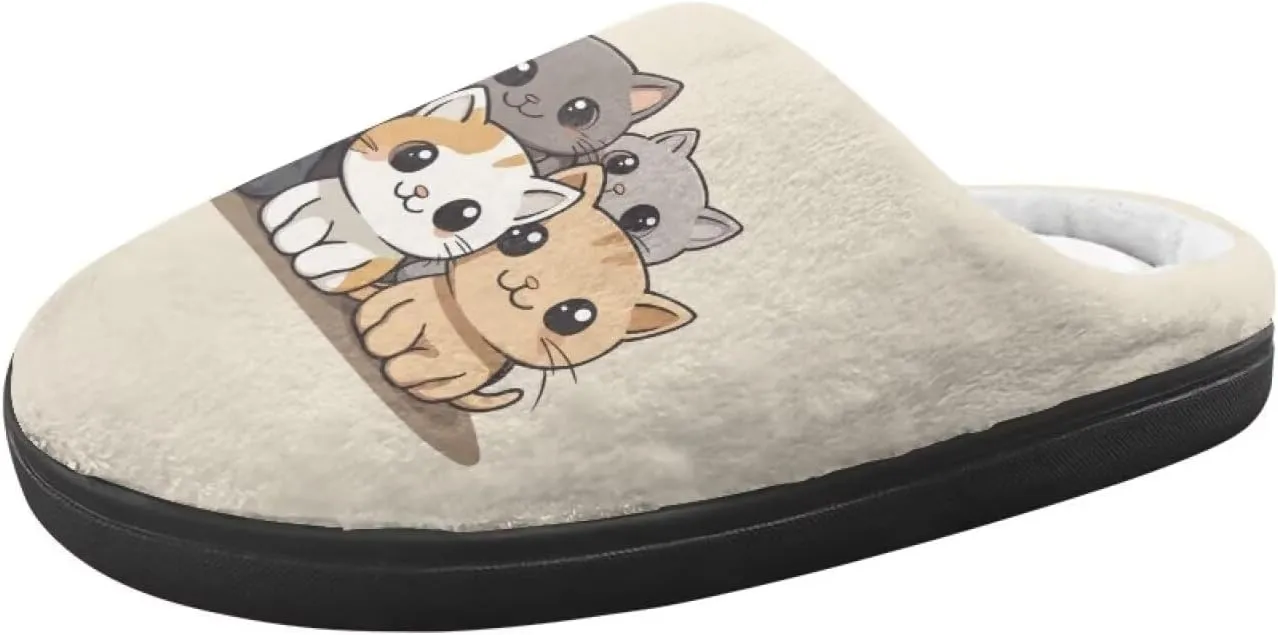 Fuzzy Slippers for Boys Girls Non-slip House Slipper Winter Home Shoes
