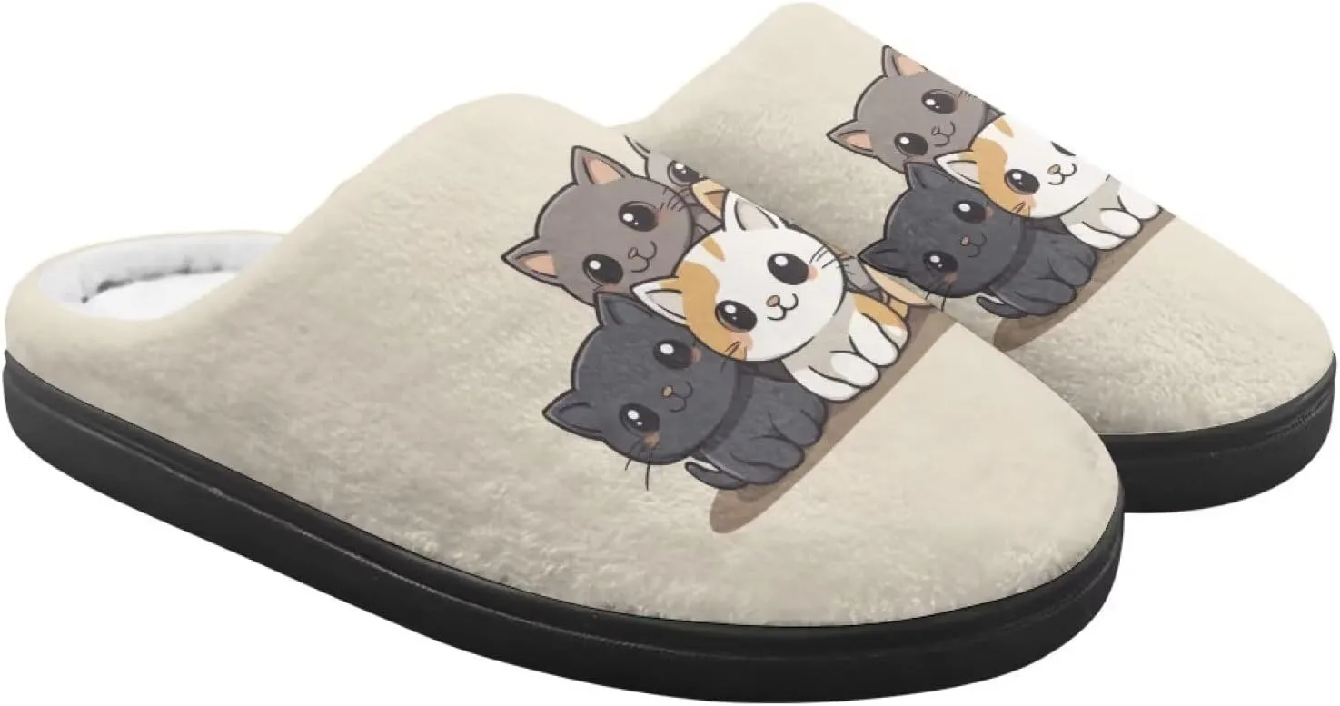 Fuzzy Slippers for Boys Girls Non-slip House Slipper Winter Home Shoes