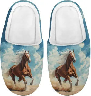 Fuzzy Slippers for Boys Girls Non-slip House Slipper Winter Home Shoes