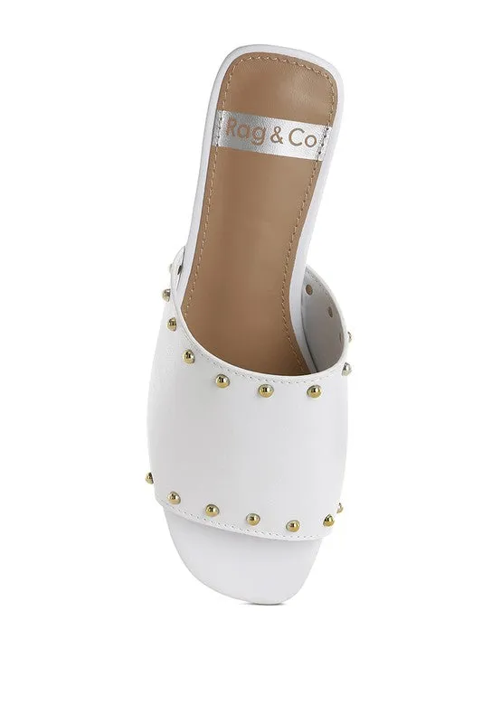 Genuine Leather Slip-On Sandals
