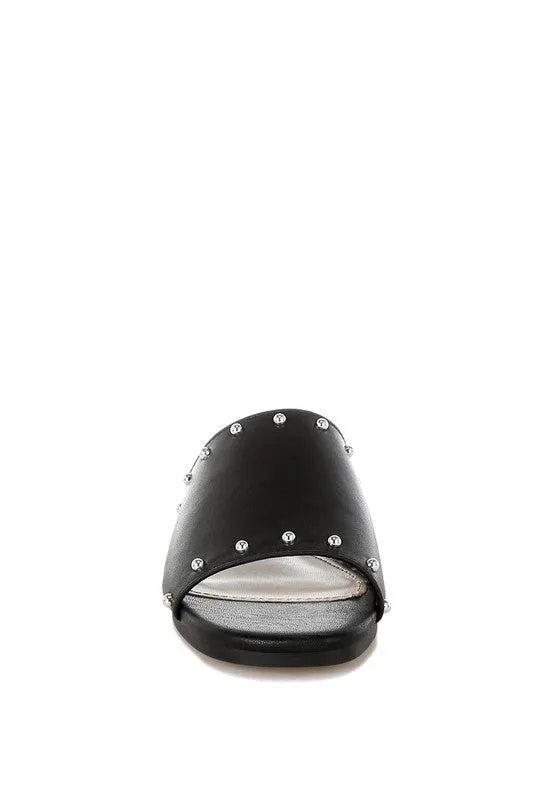 Genuine Leather Slip-On Sandals