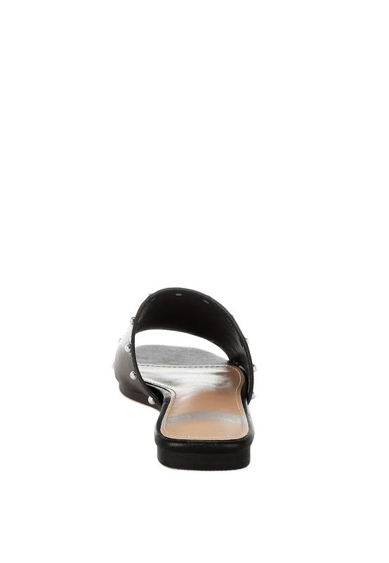 Genuine Leather Slip-On Sandals