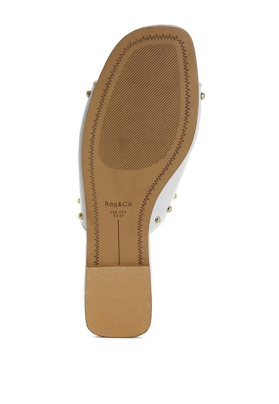 Genuine Leather Slip-On Sandals