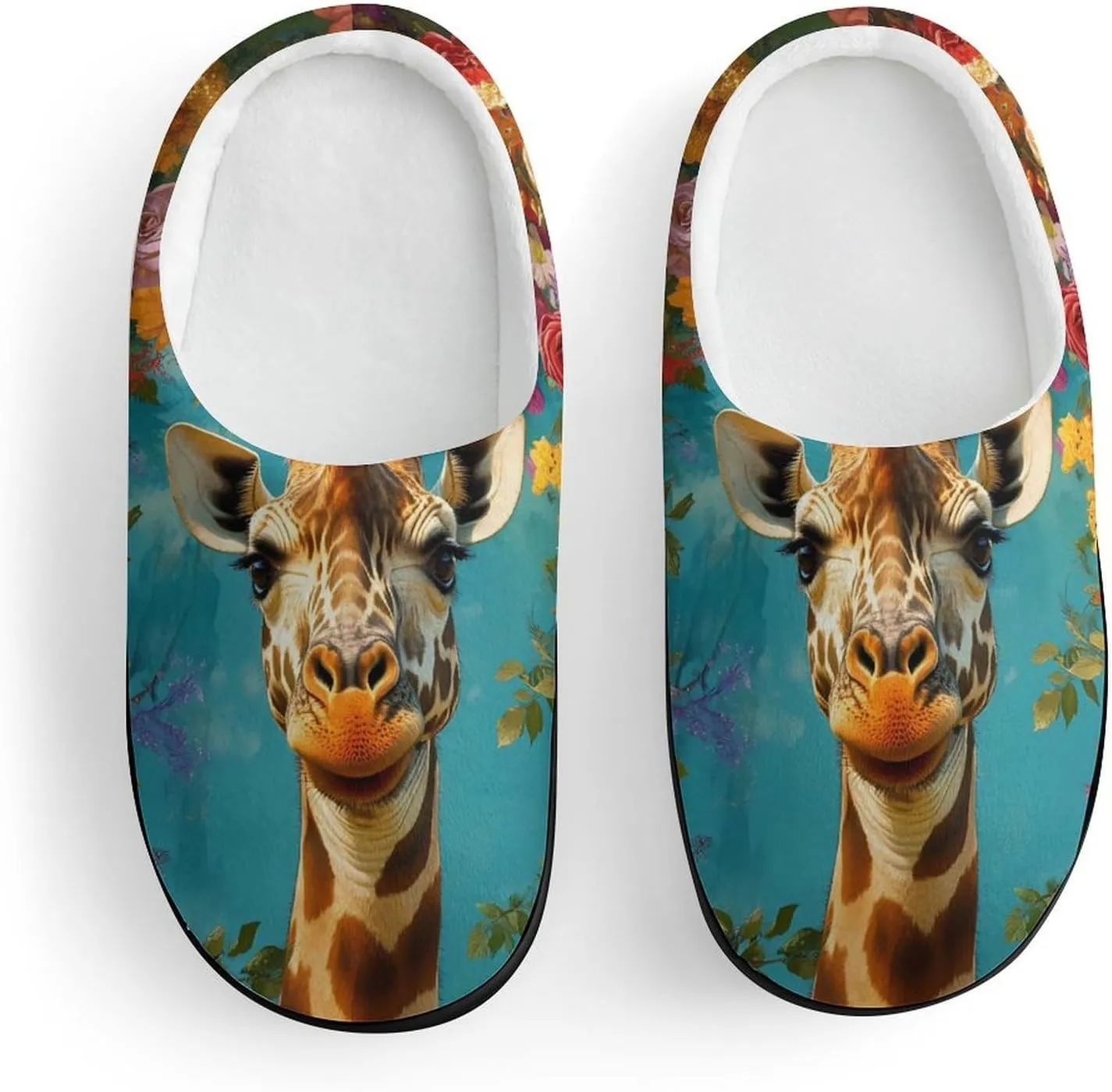 Giraffe Slippers Non-slip House Slippers Home Shoes Indoor Outdoor Slippers For Girls Boys