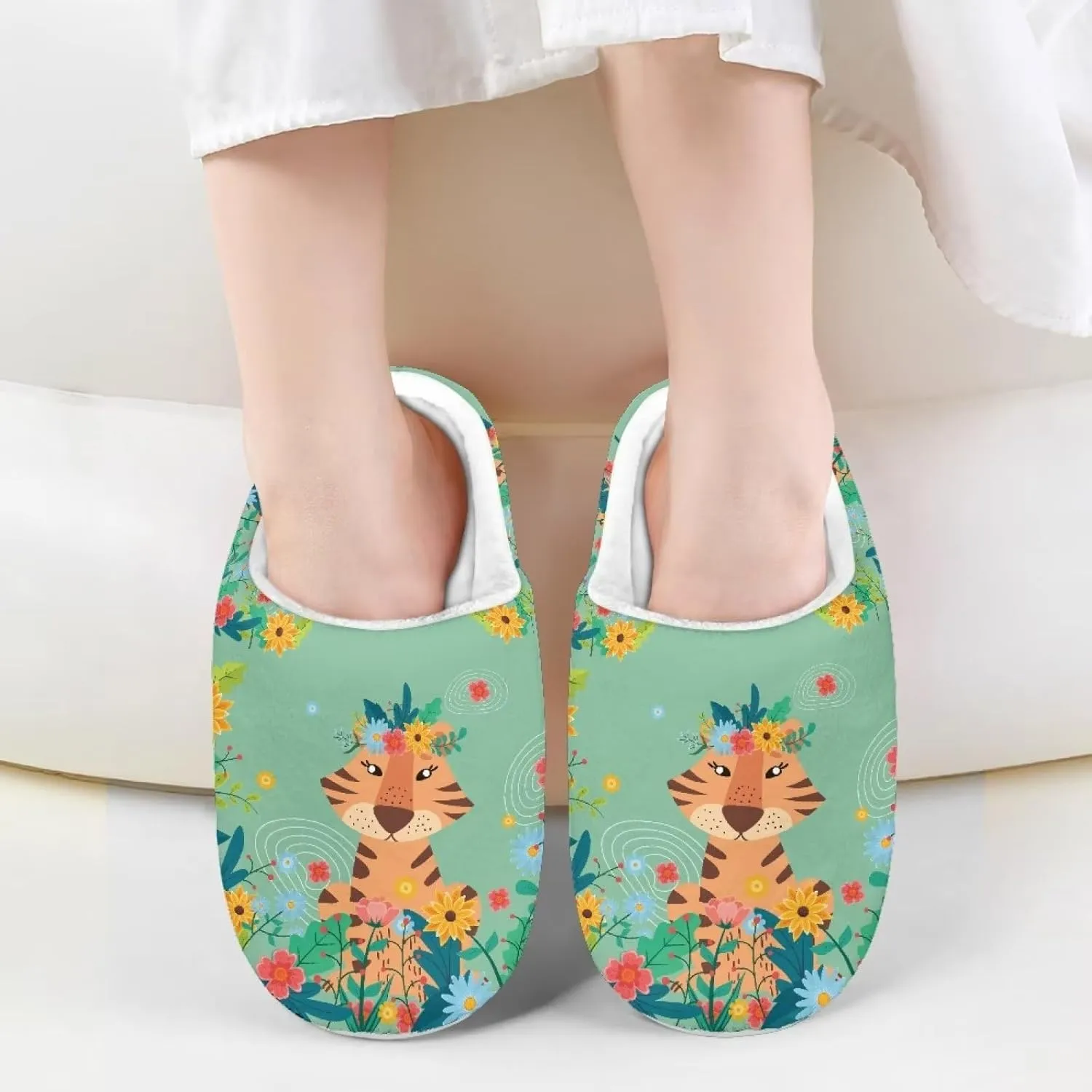Girls Boys House Slippers US 9-US 14.9 Warm Plush Slippers House Bedroom Shoes Cozy Kids Shoes