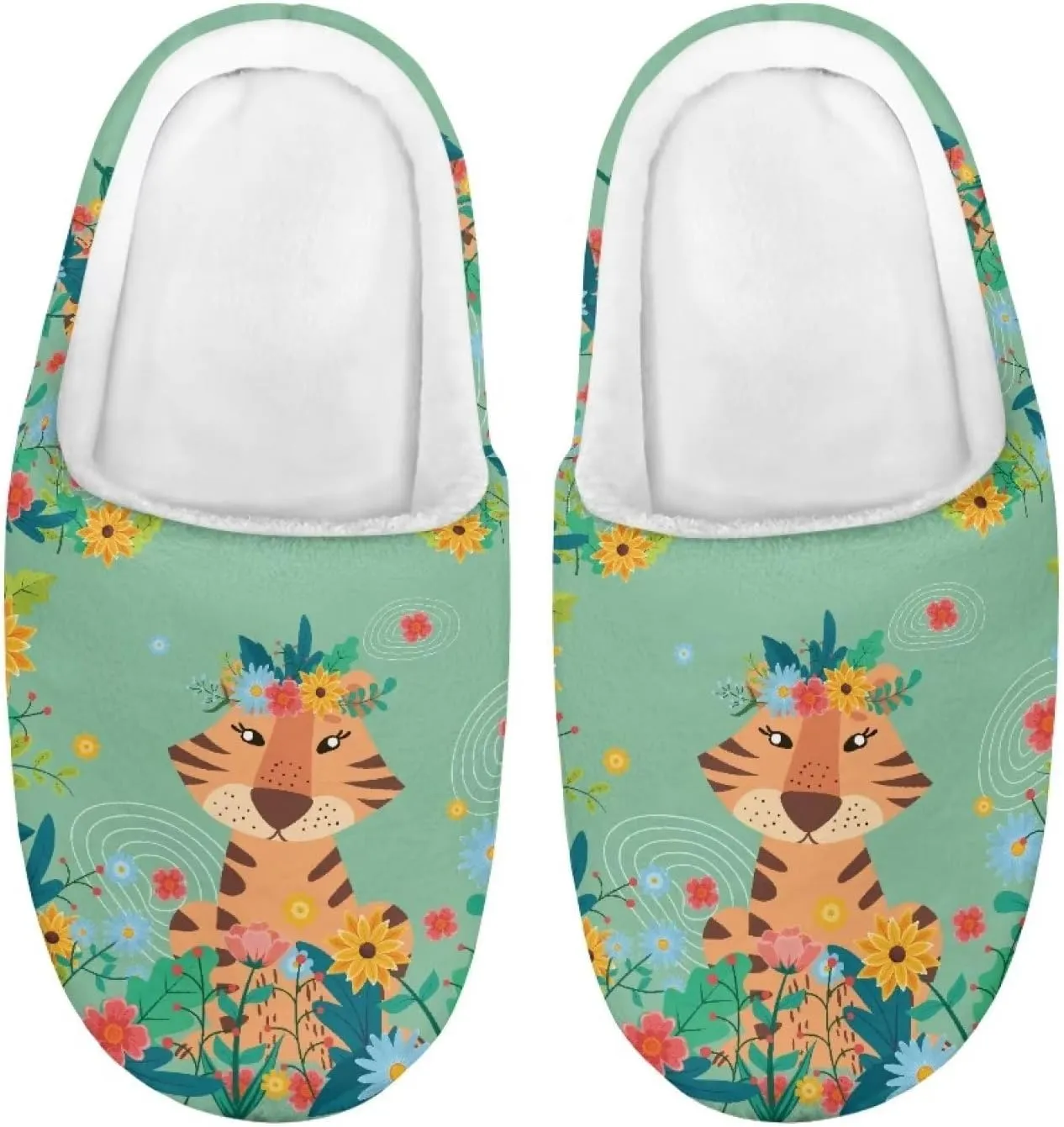 Girls Boys House Slippers US 9-US 14.9 Warm Plush Slippers House Bedroom Shoes Cozy Kids Shoes