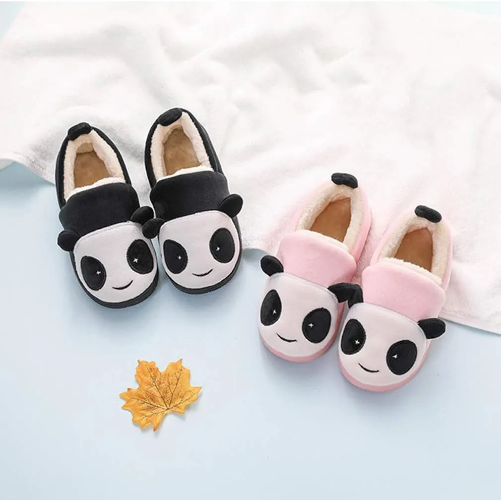 Girls House Slippers Kids Plush House Shoes Boys Warm Cartoon Slippers Cute Animal Winter Indoor Slipper