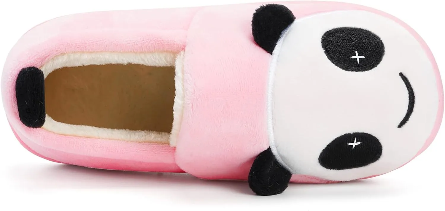 Girls House Slippers Kids Plush House Shoes Boys Warm Cartoon Slippers Cute Animal Winter Indoor Slipper