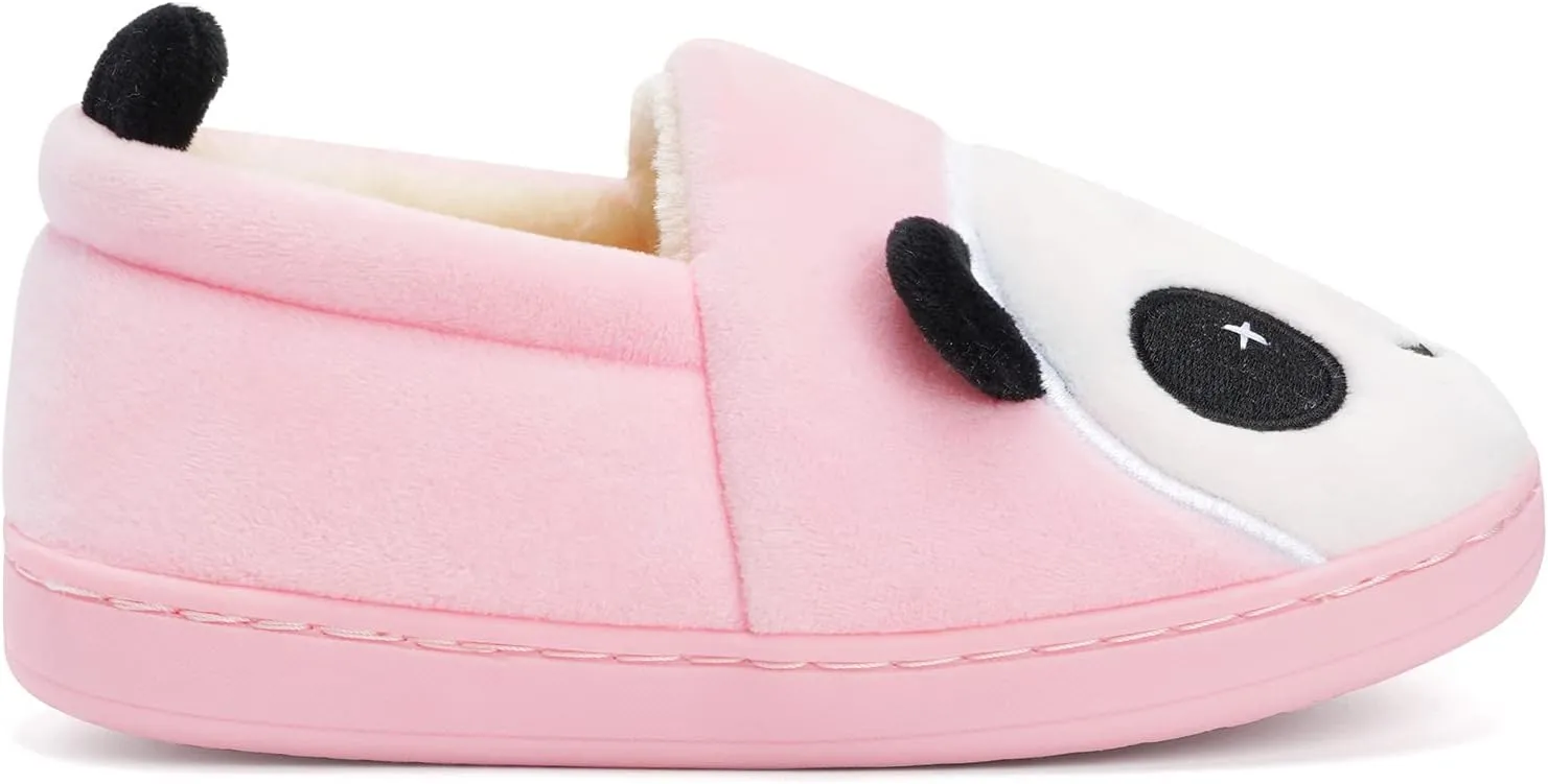 Girls House Slippers Kids Plush House Shoes Boys Warm Cartoon Slippers Cute Animal Winter Indoor Slipper
