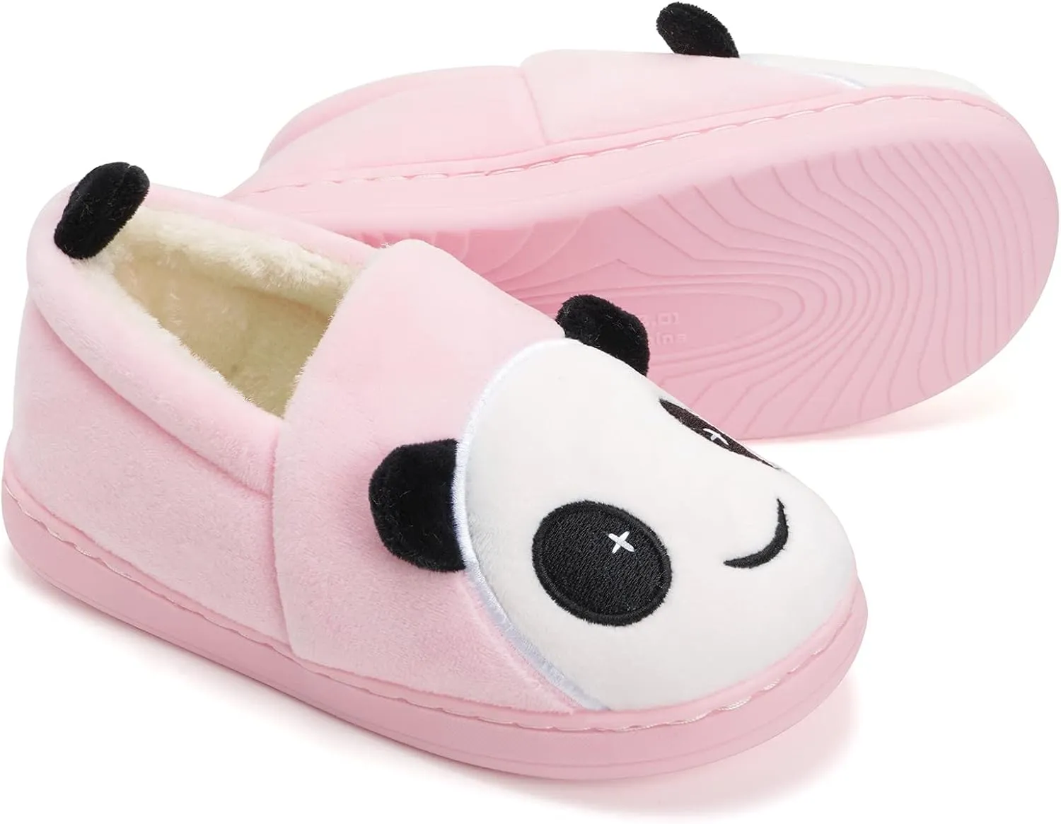 Girls House Slippers Kids Plush House Shoes Boys Warm Cartoon Slippers Cute Animal Winter Indoor Slipper