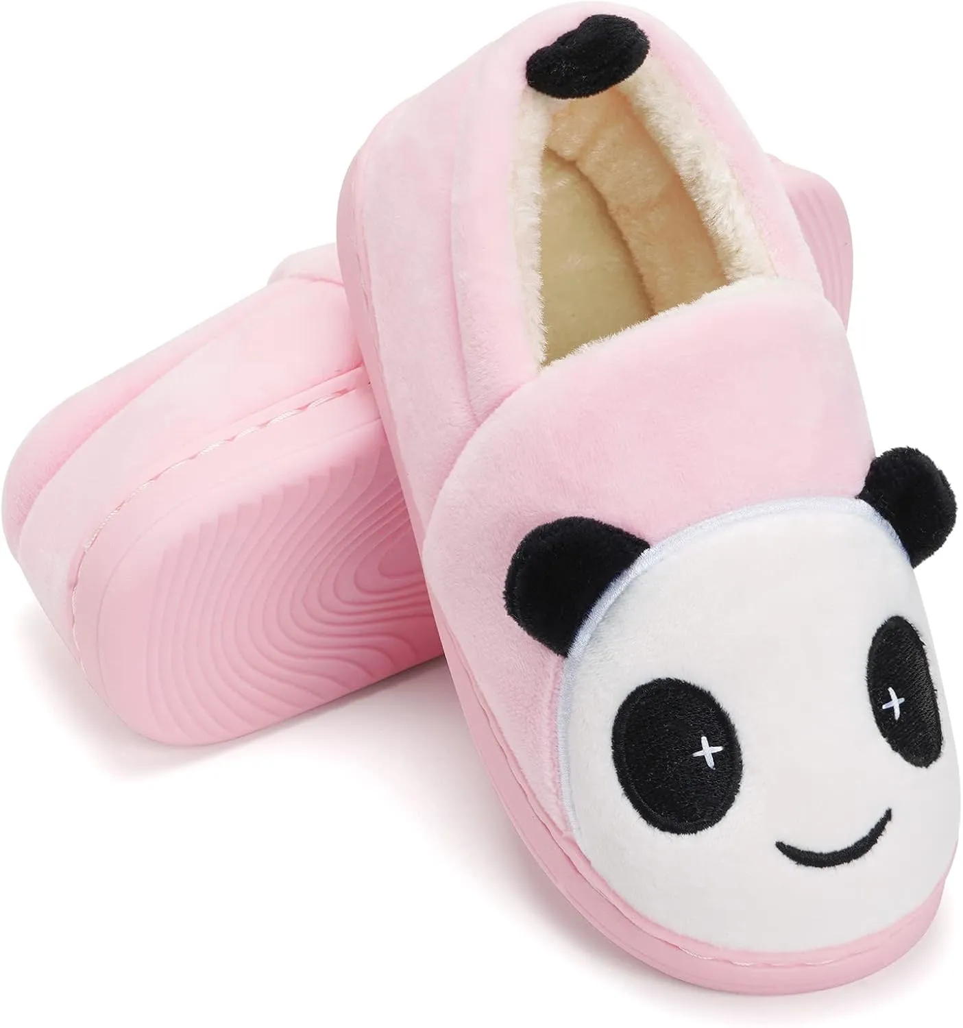 Girls House Slippers Kids Plush House Shoes Boys Warm Cartoon Slippers Cute Animal Winter Indoor Slipper