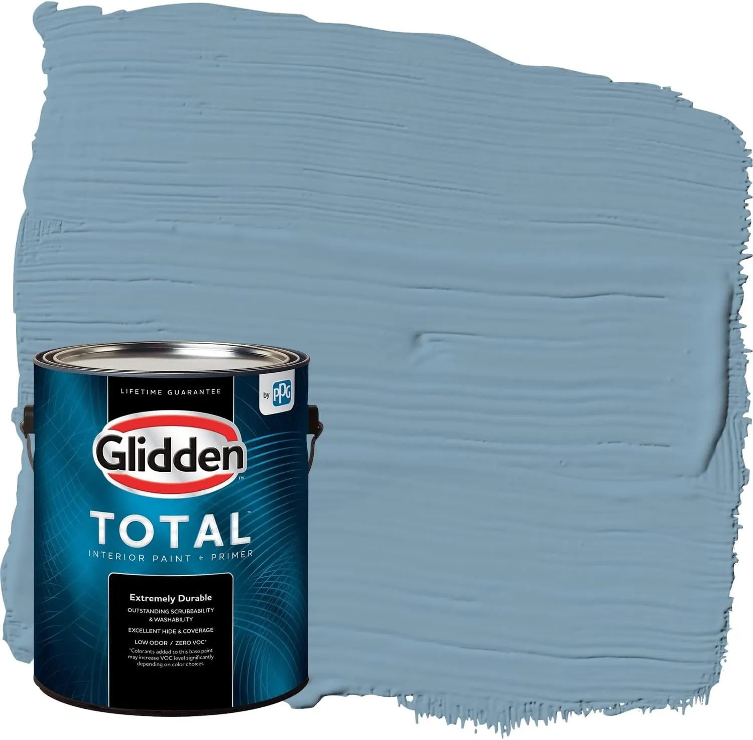 Glidden Total Interior Wall Paint & Primer All-in-One, Americana/Blue, Flat, 1 Gallon