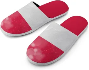 Glittering Halo Poland Men's Slipper Non Slip Comfortable Winter Warm Home House Shoes Indoor Slippers