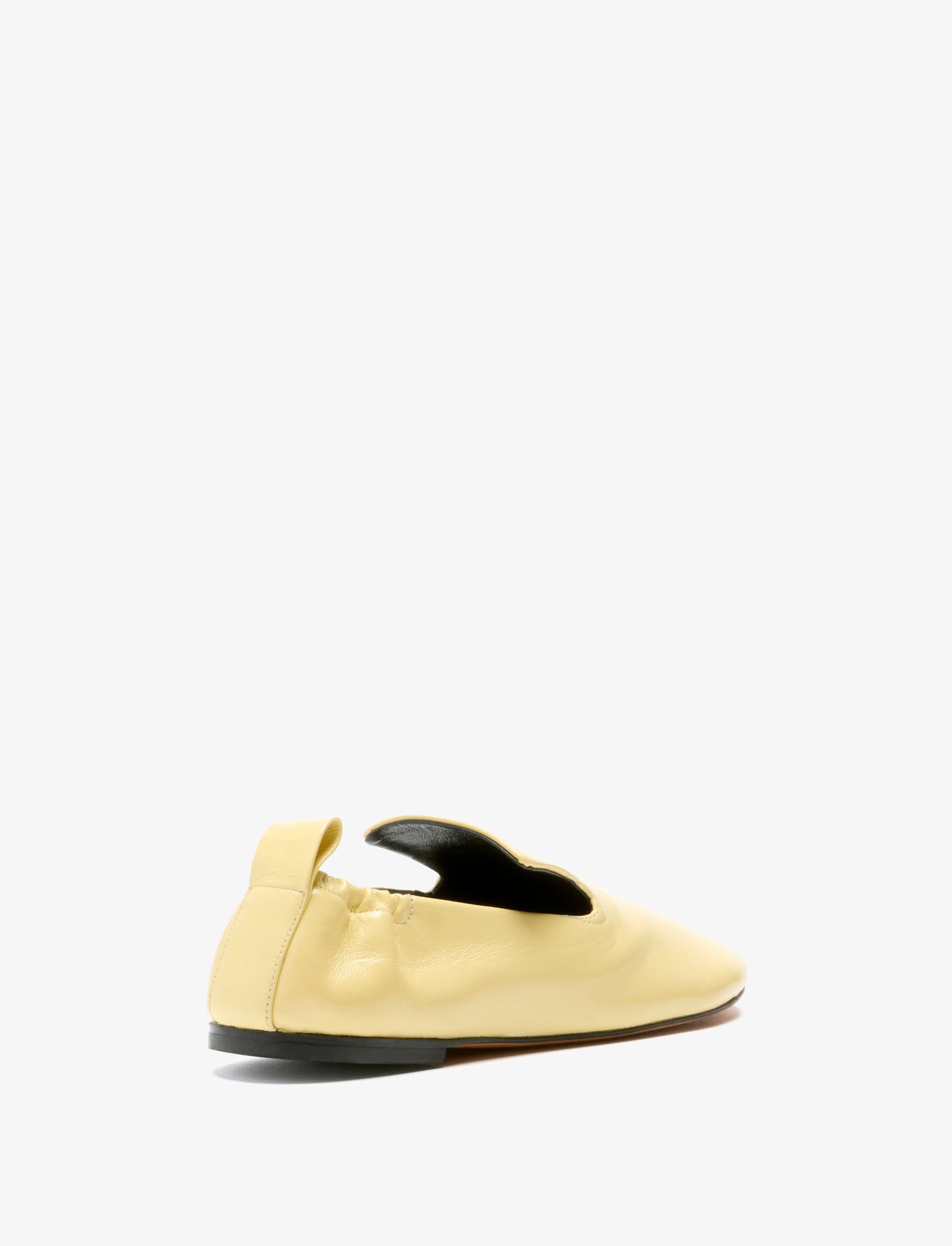 Glove Ruched Loafers in Slick Nappa