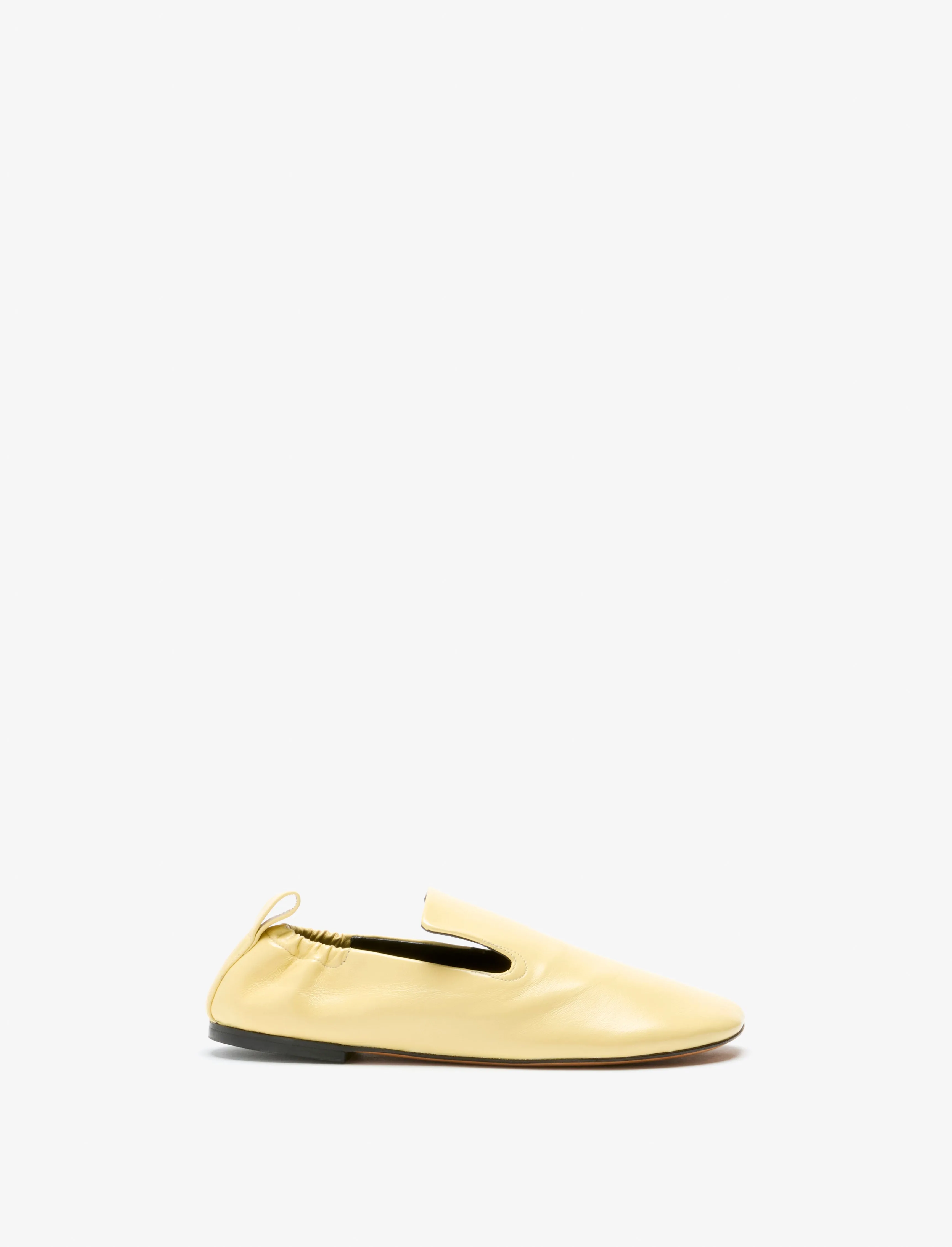 Glove Ruched Loafers in Slick Nappa
