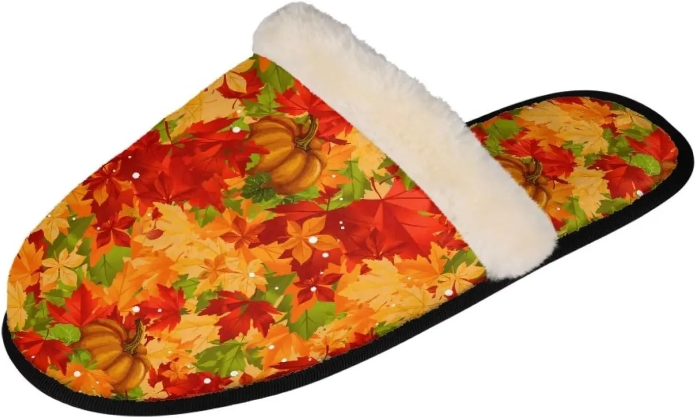 Gomyblomy Memory Cotton Slippers, Fashion Indoor Non-Slip Warm Home Slippers, Soft Closed Toe Fuzzy Slippers for Men & Women