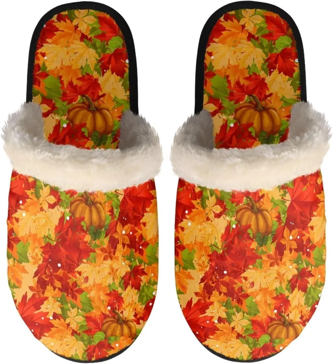 Gomyblomy Memory Cotton Slippers, Fashion Indoor Non-Slip Warm Home Slippers, Soft Closed Toe Fuzzy Slippers for Men & Women