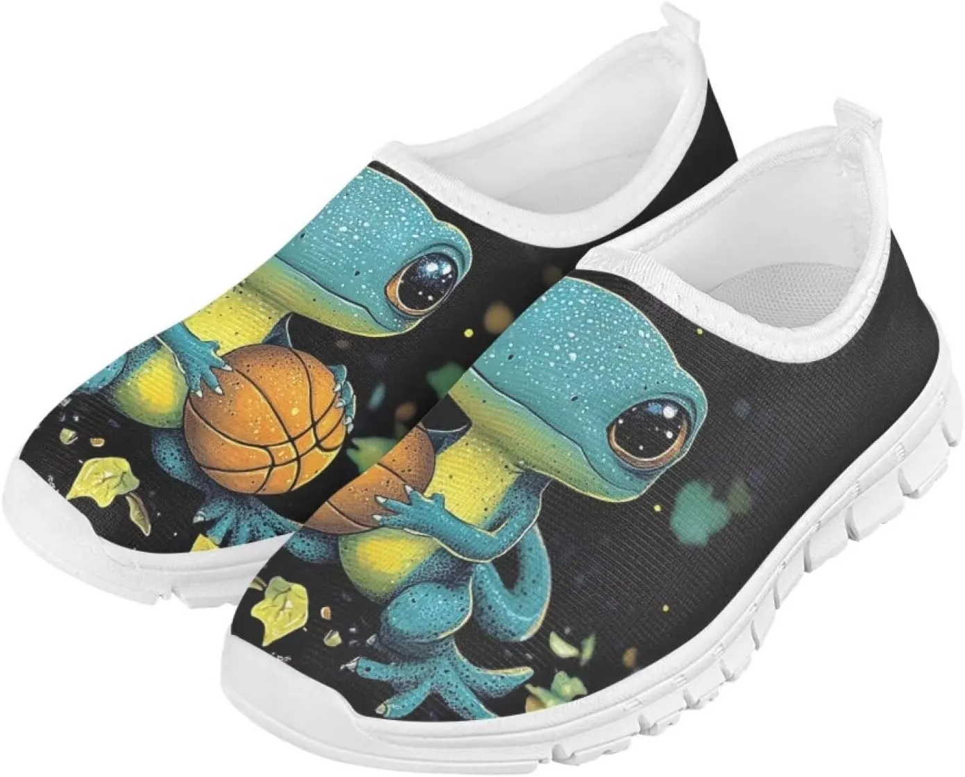 GOSTONG Kids Slip On Sneakers Low Cut Loafers Lightweight Non Slip Casual Walking Shoes Boys Girls Sports Sneakers White Sole Size 11-15