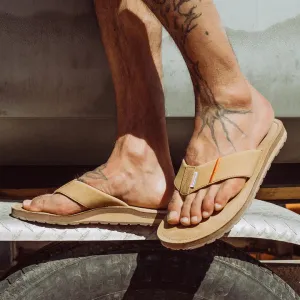 grundens mudflats leather sandal