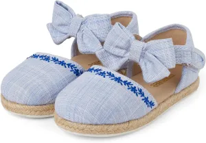 Gymboree Girl's Toddler Closed Toe Espadrille Flat with Ankle Strap Slipper