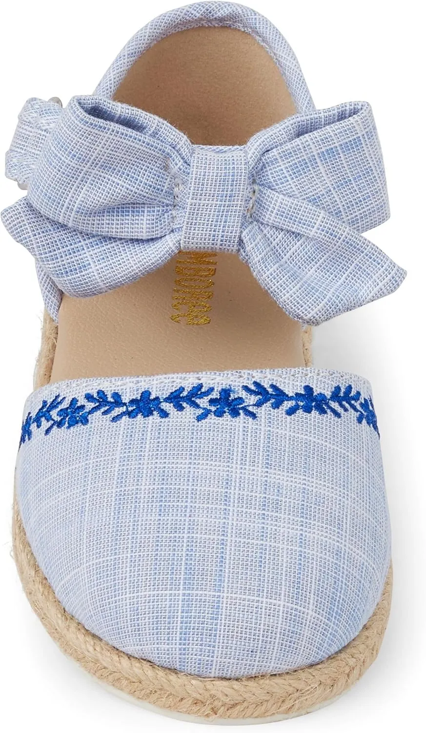 Gymboree Girl's Toddler Closed Toe Espadrille Flat with Ankle Strap Slipper