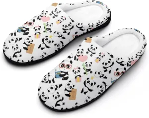 Halloween House Slippers For Woman Ladies Memory Foam Bedroom Slipper Indoor Outdoor Slip-On Shoes Funny Fall Slippers