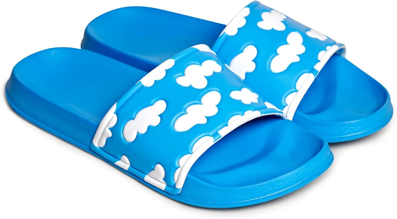 Happy Socks Ultimate Summer Pool and Beach Sandal Slides- Clouds and Banana Style