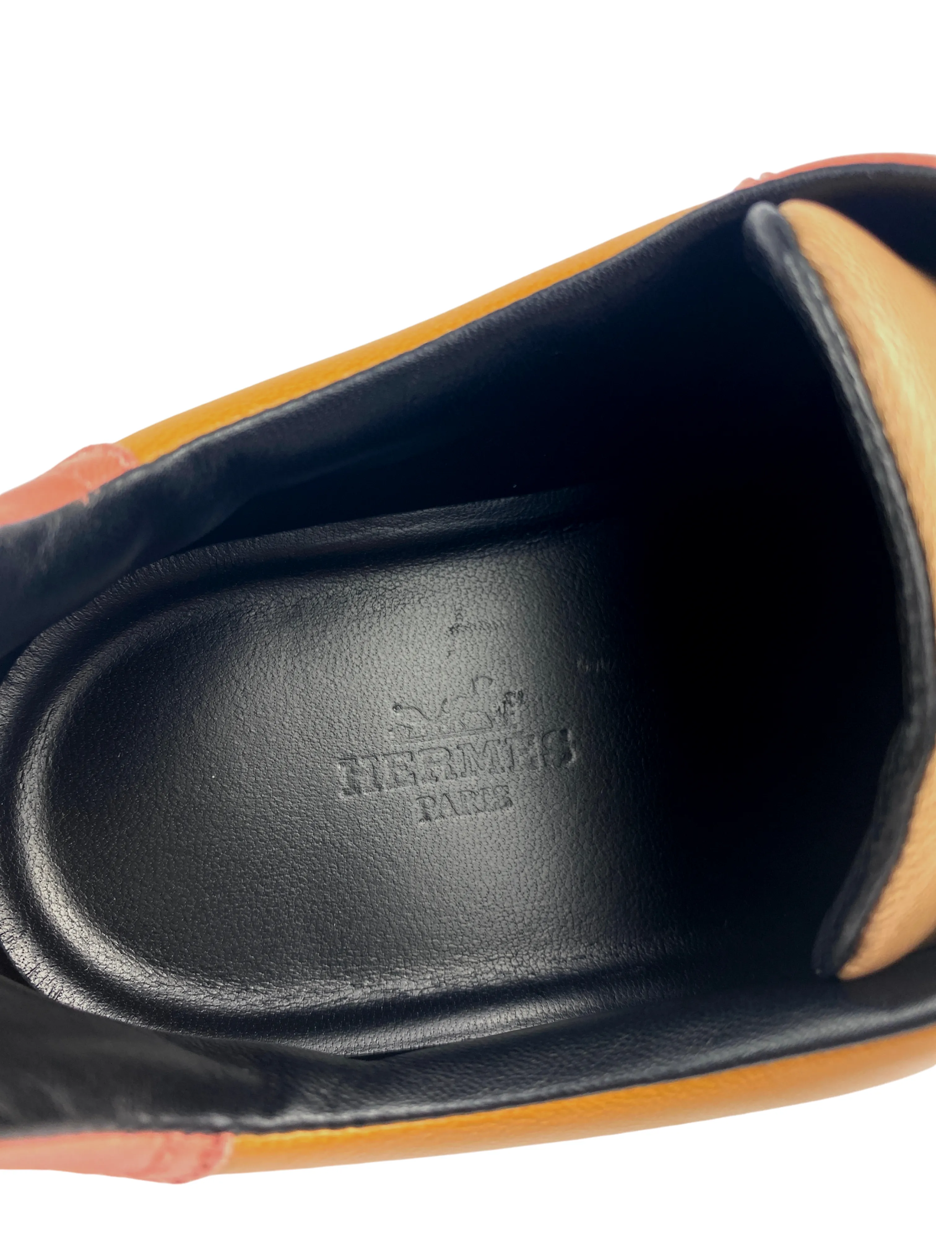 HERMES - TRAIL SNEAKER IN MULTICOLORE TERRE DE SIENNE - SZ 38