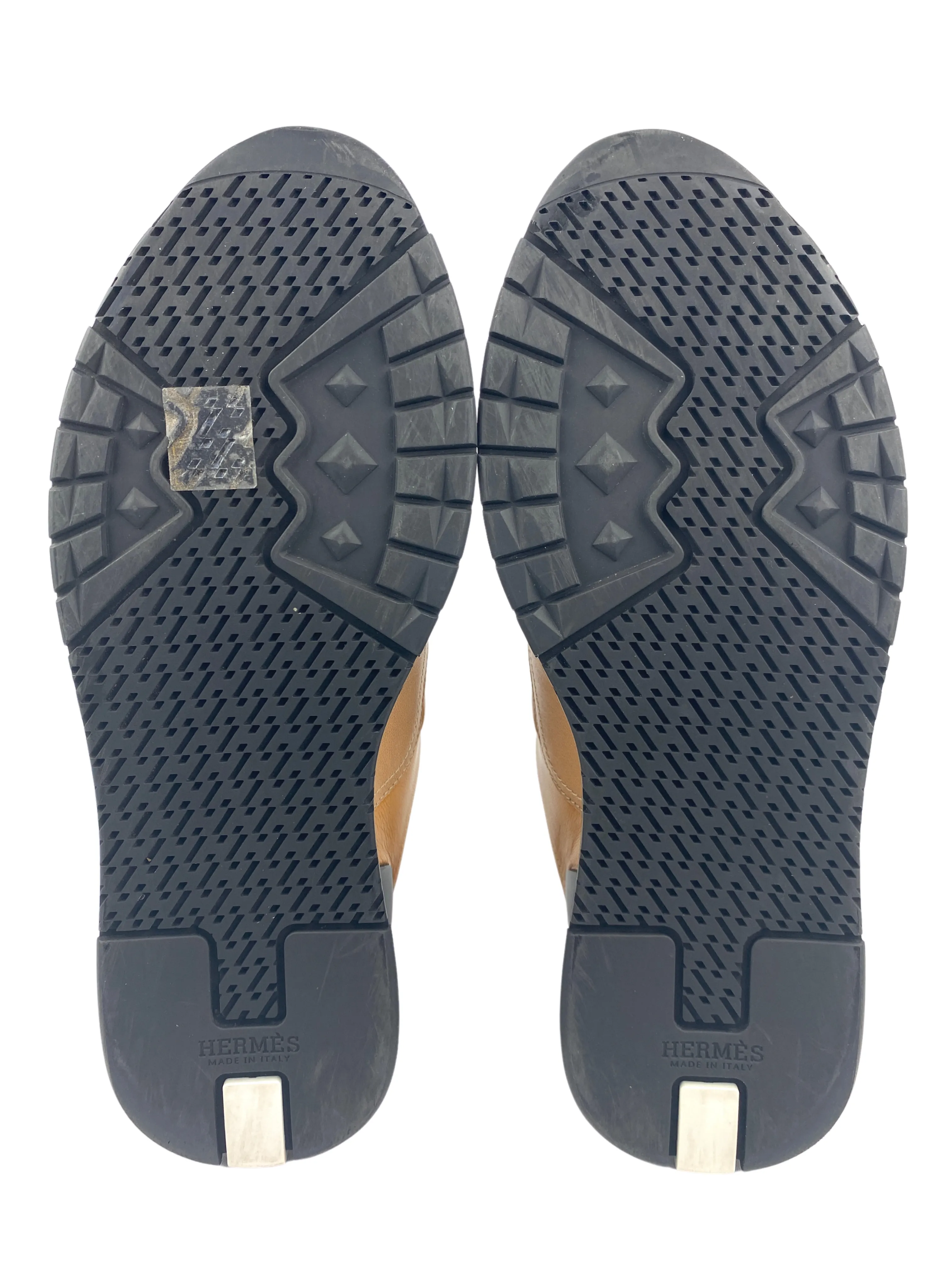 HERMES - TRAIL SNEAKER IN MULTICOLORE TERRE DE SIENNE - SZ 38