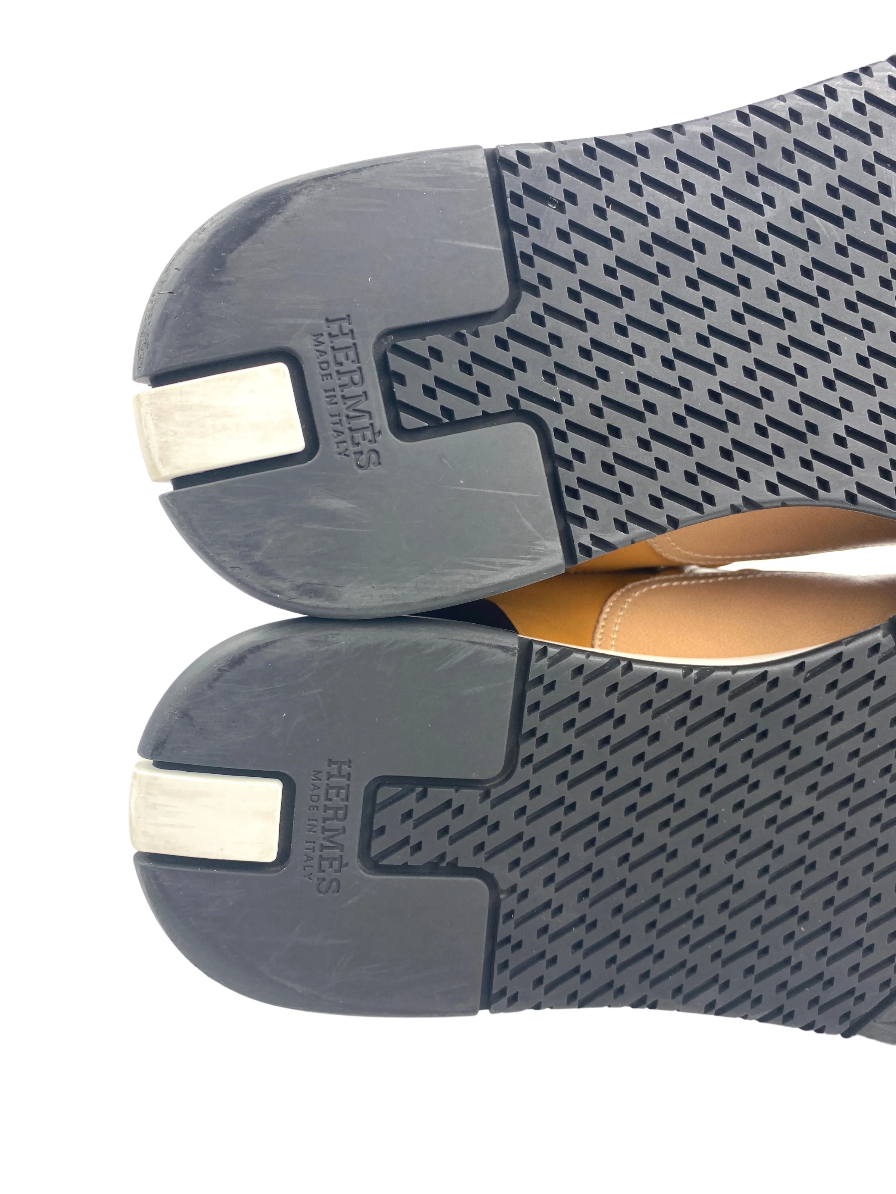 HERMES - TRAIL SNEAKER IN MULTICOLORE TERRE DE SIENNE - SZ 38
