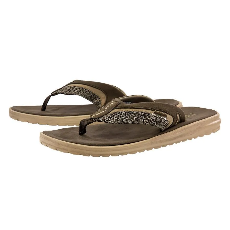 Hey Dude Brown Flinn Sox Mens Sandals 112201515