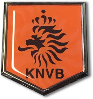Holland KNVB Flag Chrome Emblem Proud Car Shield Domed Sticker 3D 2"x 2.25" Dutch Netherlands Amsterdam Roterdam Oranje