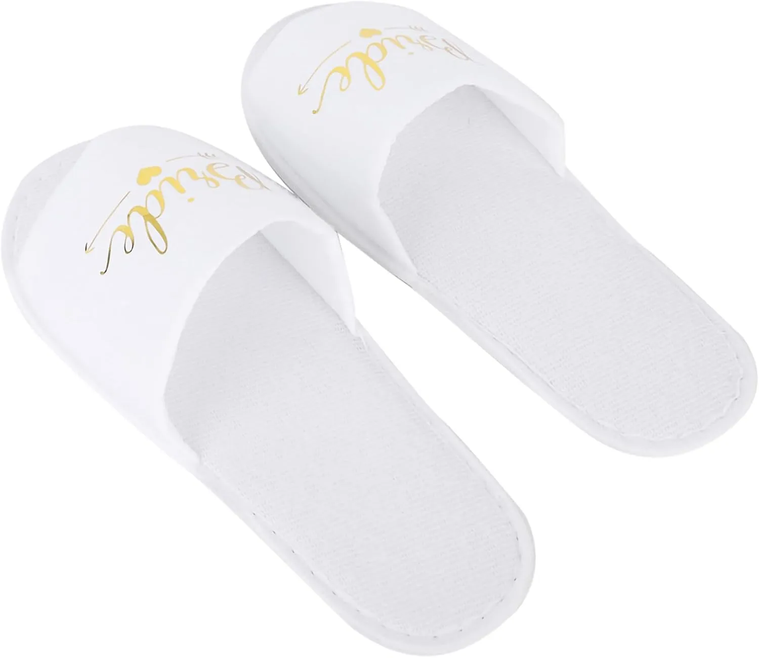 Hotel Slippers Bridesmaids Slippers Bride Slippers Bride Slippers For Wedding Day Bridal Party Slippers For Wedding Day, Comfortable Slippers Beautiful for Party for Wedding(29*23*8cm-bride)