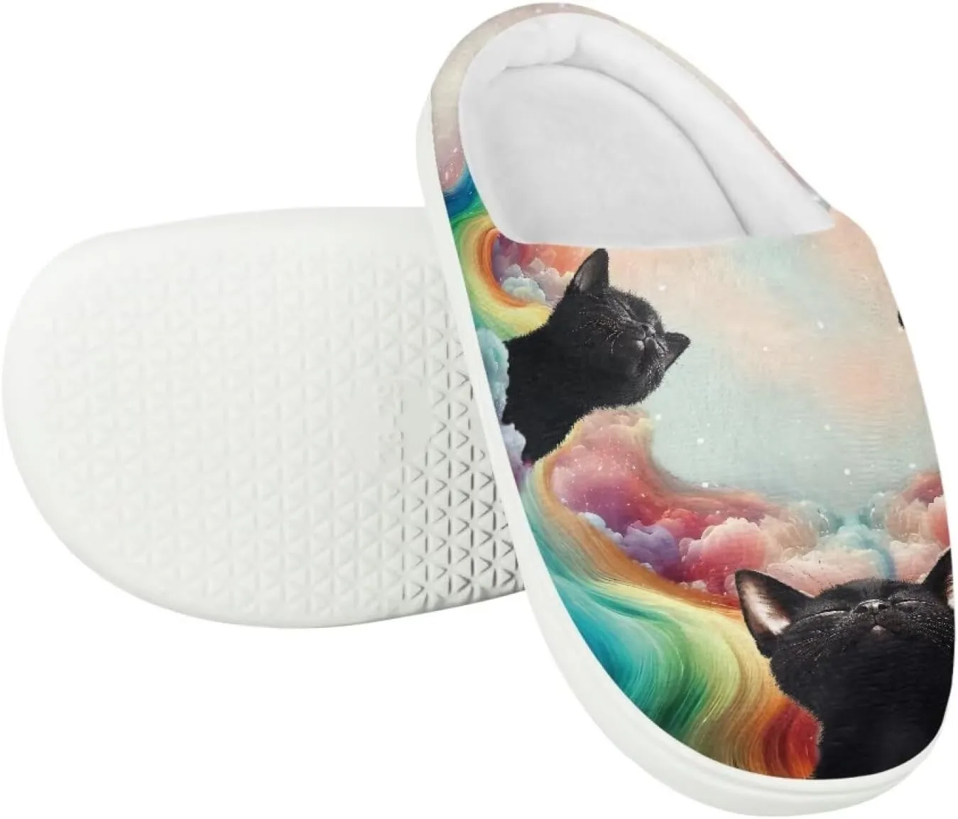 House Slippers for Kids Plush Cotton Slipper Home Indoor Fuzzy Slipper Shoes Warm Non Slip Fleece Plush Slipper Size 9-15