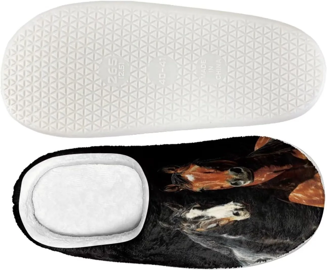 HUGS IDEA Slipper for Women Men Soft Scuff Slippers Anti-Slip Bedroom House Shoes Warm Cozy Plush