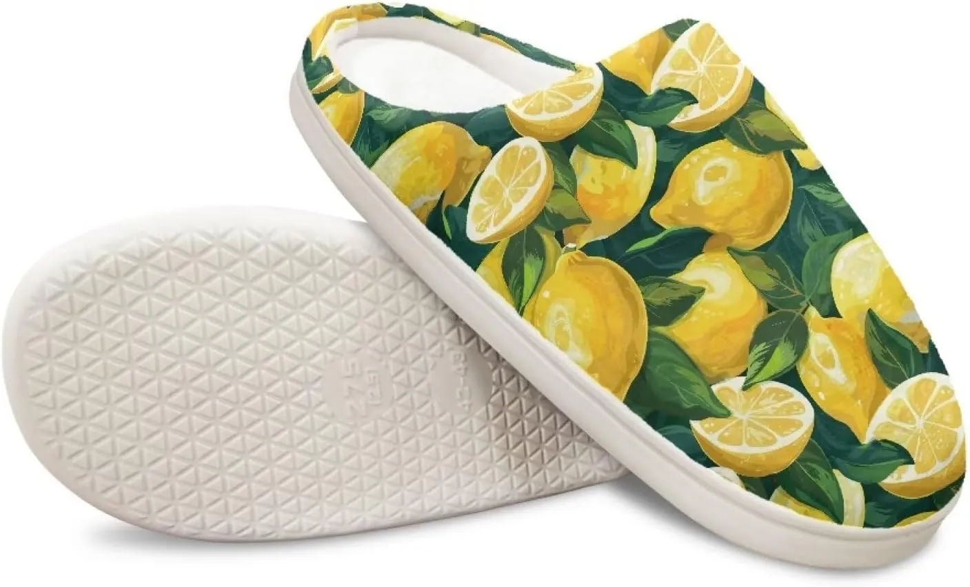 HUGS IDEA Slipper for Women Men Soft Scuff Slippers Anti-Slip Bedroom House Shoes Warm Cozy Plush
