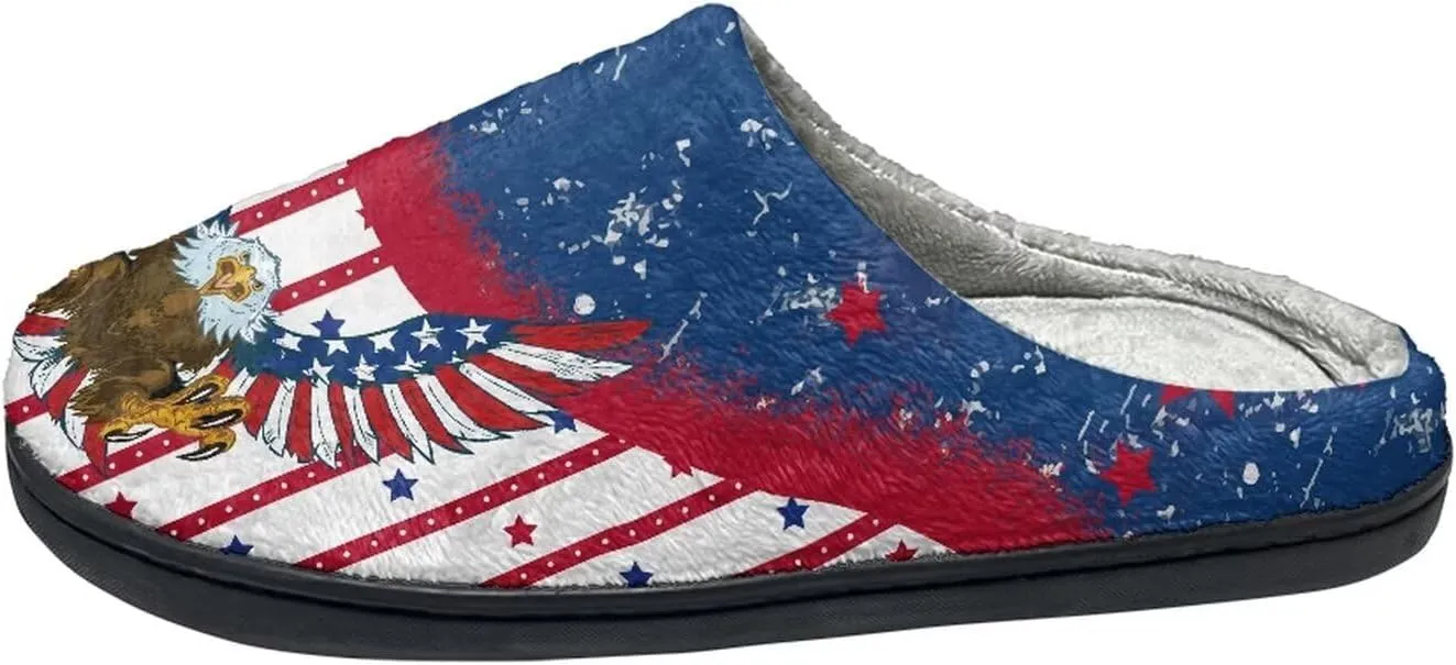 HUIACONG TPR Sole Men Women Indoor/Outdoor Slippers Fuzzy Unisex House Shoes