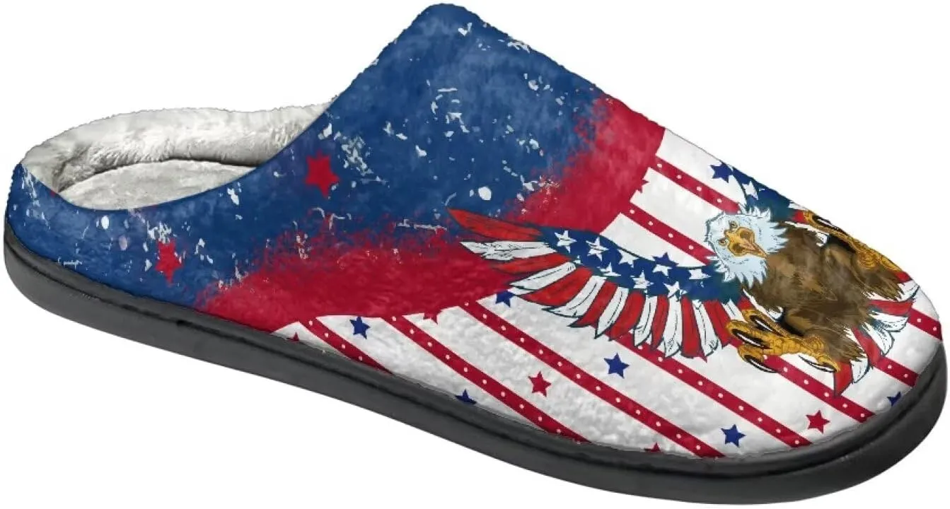 HUIACONG TPR Sole Men Women Indoor/Outdoor Slippers Fuzzy Unisex House Shoes