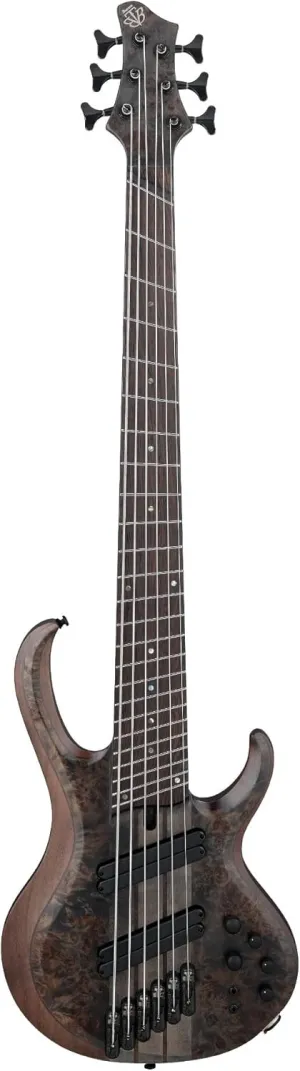 Ibanez BTB806MS Multi-scale 6-string Bass Guitar - Transparent Gray Flat
