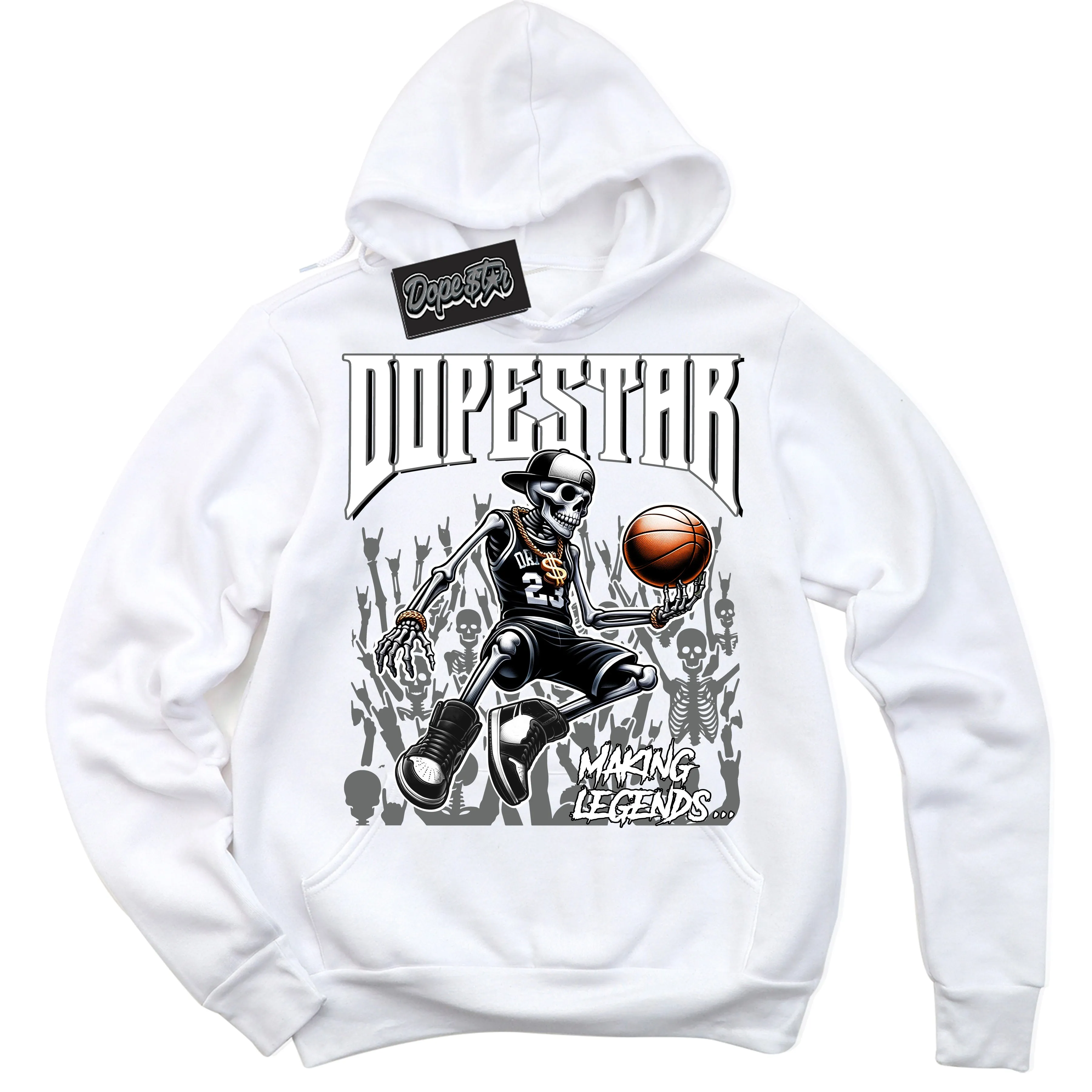 Iron Grey 1s Sneaker Hoodie Making Legends Graphic
