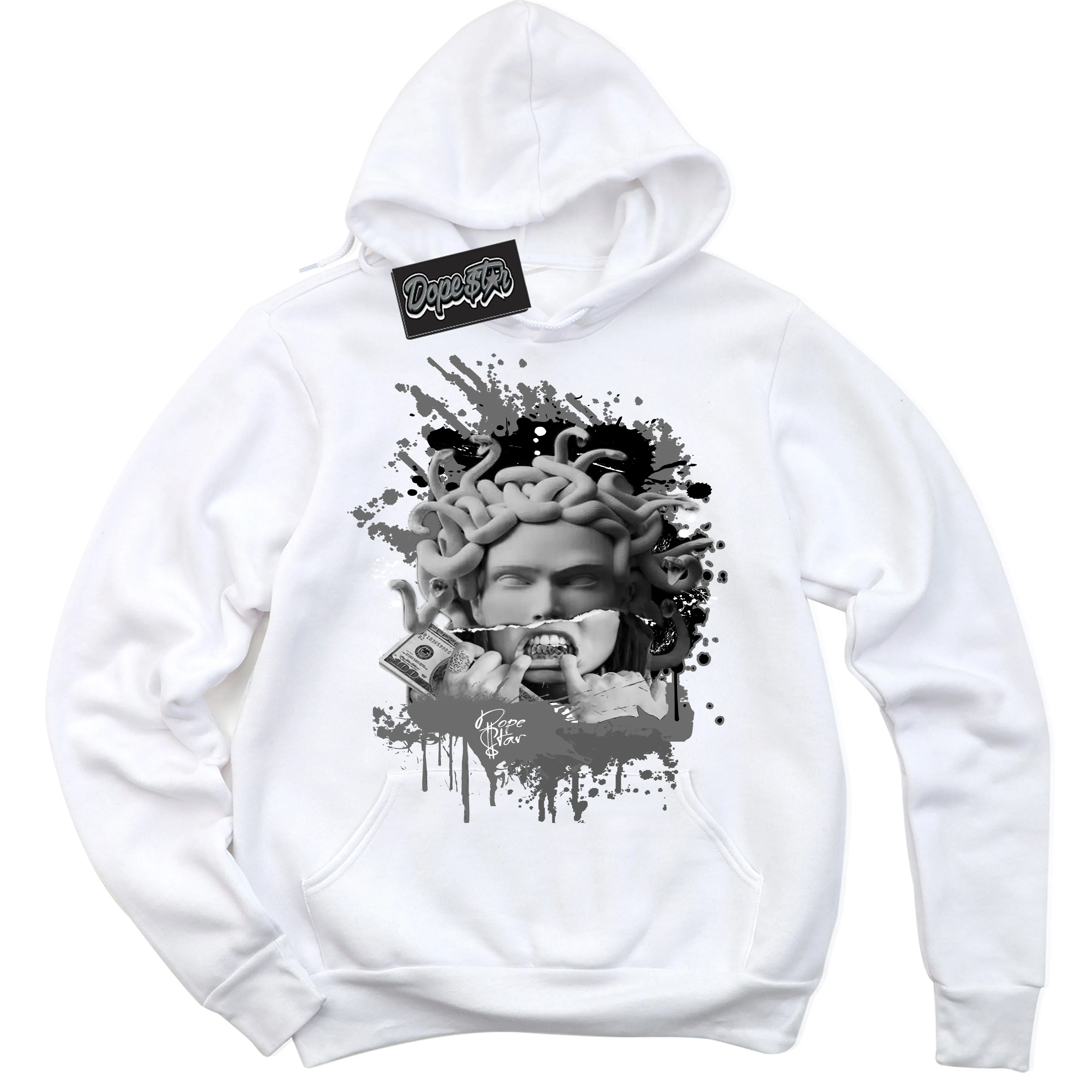 Iron Grey 1s Sneaker Hoodie Medusa Graphic