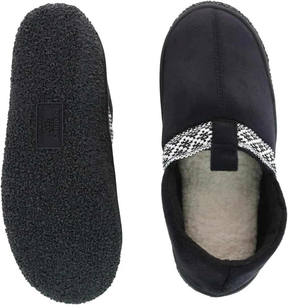 isotoner Women's Sienna Recycled Microsuede Closed Back Slipper