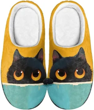 Jeiento Plus Slippers for Women Winter Indoor/Outdoor Non Slip Closed Toe Slipper Memory Foam Bedroom Slipper Fuzzy Winter House Shoes