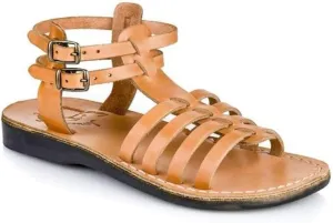 Jerusalem Sandals Leah - Leather Gladiator Sandal - Womens Sandals