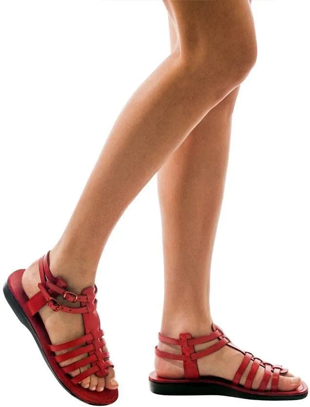 Jerusalem Sandals Leah - Leather Gladiator Sandal - Womens Sandals
