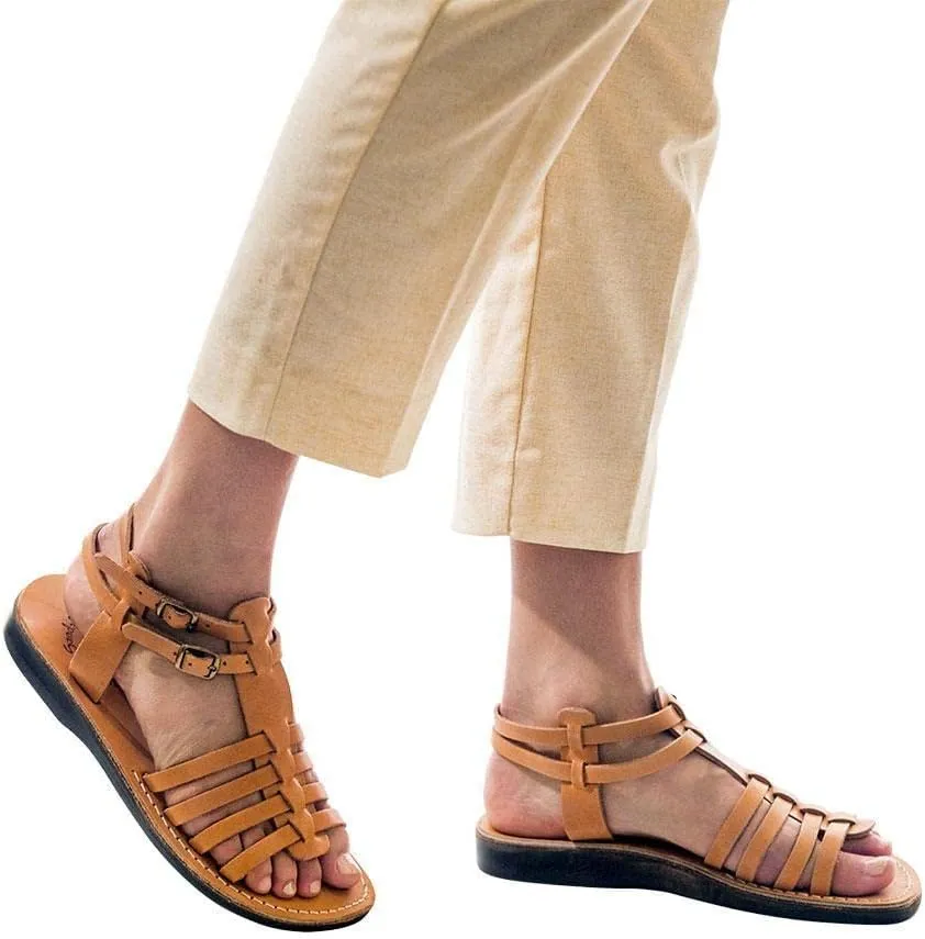 Jerusalem Sandals Leah - Leather Gladiator Sandal - Womens Sandals