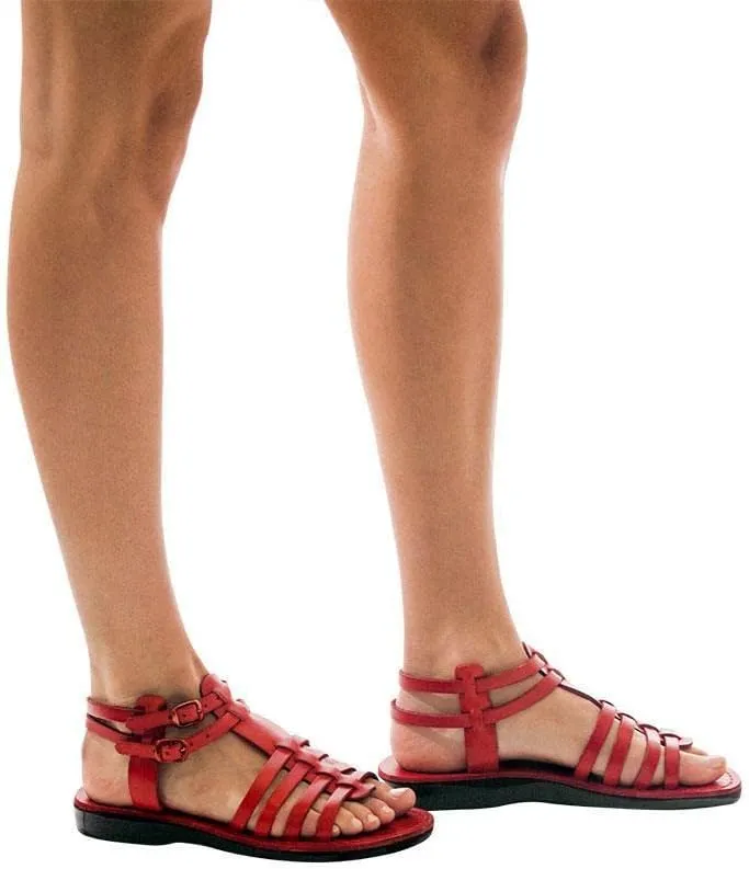 Jerusalem Sandals Leah - Leather Gladiator Sandal - Womens Sandals